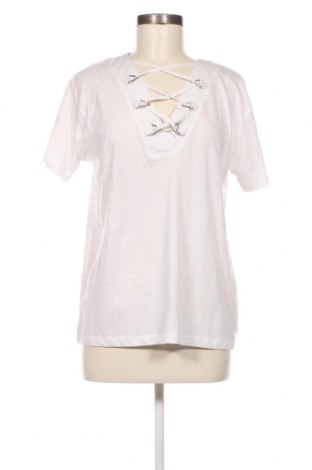 Γυναικεία μπλούζα Funky Buddha, Μέγεθος M, Χρώμα Λευκό, Τιμή 5,20 €