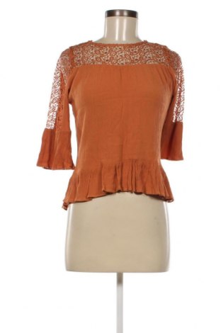 Дамска блуза H&M, Размер XXS, Цвят Кафяв, Цена 5,13 лв.