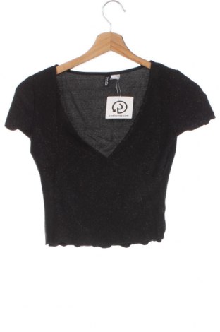 Damen Shirt H&M Divided, Größe XS, Farbe Schwarz, Preis 3,31 €
