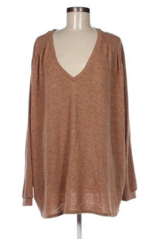 Дамска блуза Kiabi, Размер 4XL, Цвят Бежов, Цена 18,60 лв.