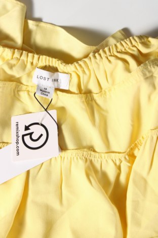 Γυναικεία μπλούζα Lost Ink, Μέγεθος L, Χρώμα Κίτρινο, Τιμή 12,99 €