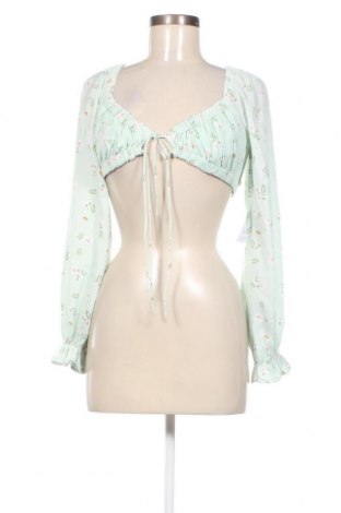 Дамска блуза Love Triangle, Размер S, Цвят Зелен, Цена 11,52 лв.