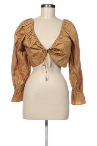 Дамска блуза Missguided, Размер L, Цвят Кафяв, Цена 7,44 лв.