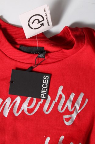 Γυναικεία μπλούζα Pieces, Μέγεθος M, Χρώμα Κόκκινο, Τιμή 5,77 €