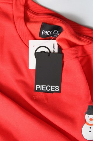 Γυναικεία μπλούζα Pieces, Μέγεθος XL, Χρώμα Κόκκινο, Τιμή 5,98 €