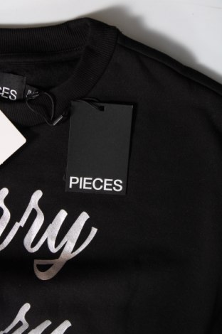 Γυναικεία μπλούζα Pieces, Μέγεθος L, Χρώμα Μαύρο, Τιμή 5,57 €