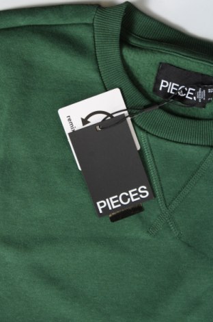 Дамска блуза Pieces, Размер L, Цвят Зелен, Цена 12,00 лв.