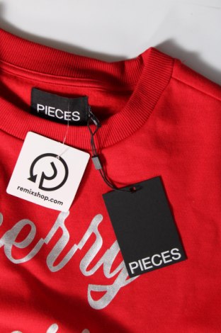 Γυναικεία μπλούζα Pieces, Μέγεθος L, Χρώμα Κόκκινο, Τιμή 6,39 €