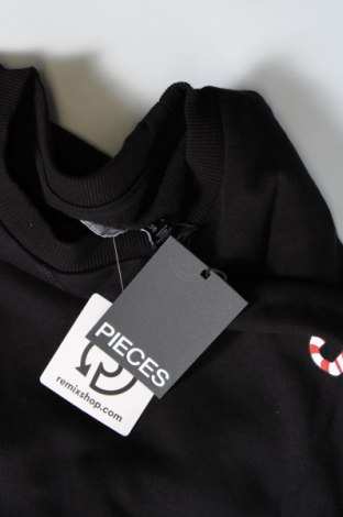 Γυναικεία μπλούζα Pieces, Μέγεθος L, Χρώμα Μαύρο, Τιμή 20,62 €