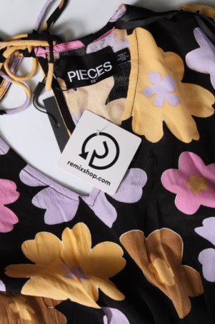 Γυναικεία μπλούζα Pieces, Μέγεθος XS, Χρώμα Μαύρο, Τιμή 6,19 €
