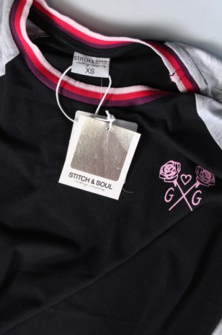 Γυναικεία μπλούζα Stitch & Soul, Μέγεθος XS, Χρώμα Πολύχρωμο, Τιμή 3,36 €