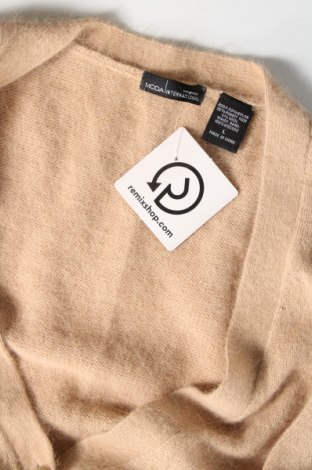 Damen Strickjacke Moda International, Größe L, Farbe Beige, Preis 14,83 €