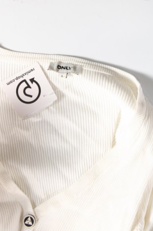 Damen Strickjacke ONLY, Größe L, Farbe Weiß, Preis 7,24 €