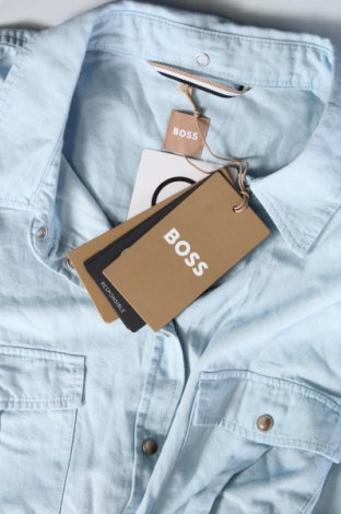 Γυναικείο πουκάμισο BOSS, Μέγεθος M, Χρώμα Μπλέ, Τιμή 114,43 €