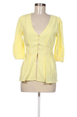 Дамска риза Fashion Union, Размер S, Цвят Жълт, Цена 12,96 лв.