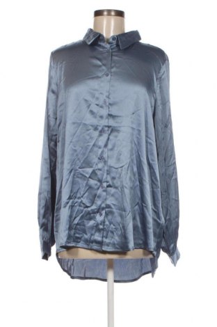 Γυναικείο πουκάμισο Kaffe, Μέγεθος XL, Χρώμα Μπλέ, Τιμή 15,96 €
