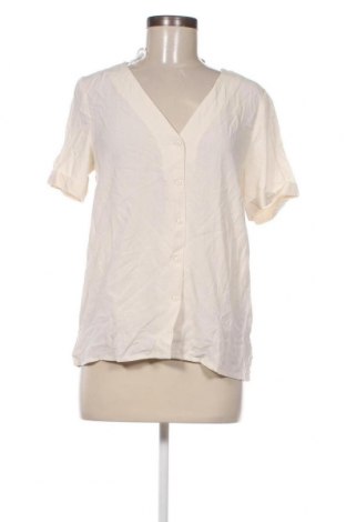 Γυναικείο πουκάμισο Pieces, Μέγεθος M, Χρώμα Εκρού, Τιμή 8,04 €