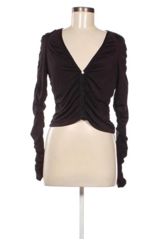 Γυναικείο πουκάμισο Weekday, Μέγεθος L, Χρώμα Μαύρο, Τιμή 4,22 €