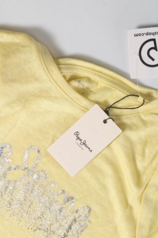 Дамска тениска Pepe Jeans, Размер XS, Цвят Жълт, Цена 58,00 лв.