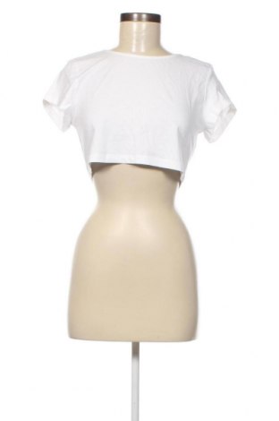 Γυναικείο t-shirt Weekday, Μέγεθος L, Χρώμα Λευκό, Τιμή 7,36 €
