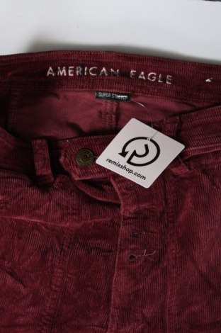Дамски джинси American Eagle, Размер S, Цвят Червен, Цена 8,41 лв.