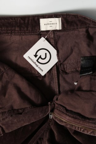 Γυναικείο κοτλέ παντελόνι Five Units, Μέγεθος S, Χρώμα Καφέ, Τιμή 4,55 €