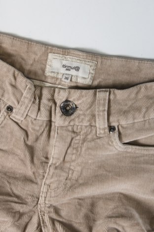 Pantaloni de velvet de femei Formul@, Mărime S, Culoare Bej, Preț 18,12 Lei