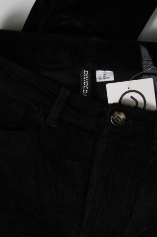 Γυναικείο κοτλέ παντελόνι H&M Divided, Μέγεθος XS, Χρώμα Μαύρο, Τιμή 4,13 €