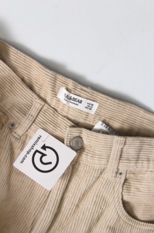 Γυναικείο κοτλέ παντελόνι Pull&Bear, Μέγεθος M, Χρώμα  Μπέζ, Τιμή 2,69 €