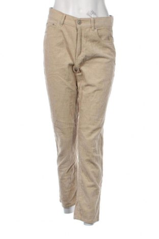 Pantaloni de velvet de femei Pull&Bear, Mărime M, Culoare Bej, Preț 13,35 Lei