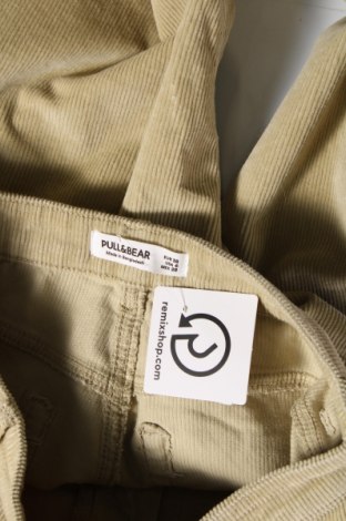Pantaloni de velvet de femei Pull&Bear, Mărime M, Culoare Bej, Preț 15,15 Lei