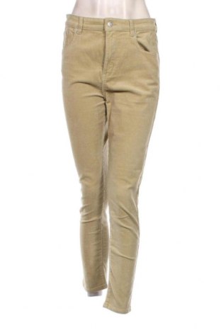 Pantaloni de velvet de femei Pull&Bear, Mărime M, Culoare Bej, Preț 15,15 Lei