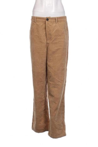 Pantaloni de velvet de femei SHEIN, Mărime L, Culoare Bej, Preț 13,35 Lei