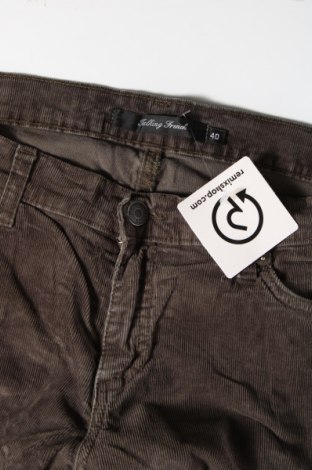 Pantaloni de velvet de femei Talking French, Mărime M, Culoare Verde, Preț 12,40 Lei