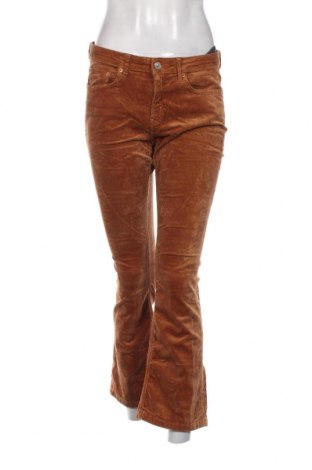 Pantaloni de velvet de femei Zara, Mărime M, Culoare Maro, Preț 22,37 Lei