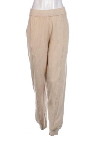 Pantaloni de femei Dan Fox X About You, Mărime L, Culoare Bej, Preț 45,79 Lei
