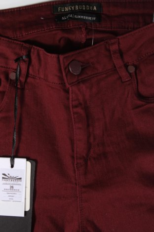 Дамски панталон Funky Buddha, Размер XS, Цвят Червен, Цена 21,75 лв.