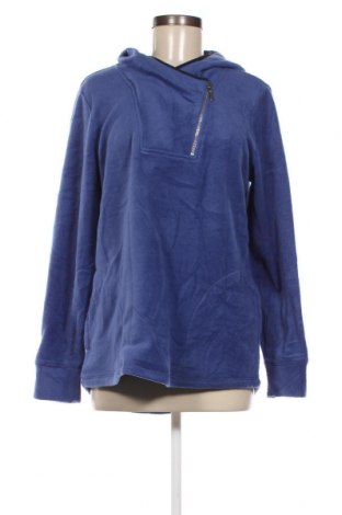 Γυναικείο fleece φούτερ Susan Graver, Μέγεθος M, Χρώμα Μπλέ, Τιμή 4,66 €