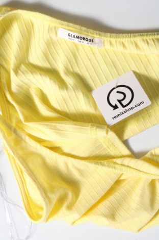 Γυναικείο αμάνικο μπλουζάκι Glamorous, Μέγεθος L, Χρώμα Κίτρινο, Τιμή 5,83 €