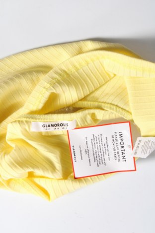 Γυναικείο αμάνικο μπλουζάκι Glamour, Μέγεθος L, Χρώμα Κίτρινο, Τιμή 7,47 €