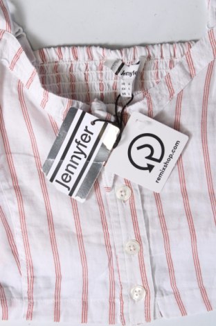 Γυναικείο αμάνικο μπλουζάκι Jennyfer, Μέγεθος L, Χρώμα Λευκό, Τιμή 4,00 €