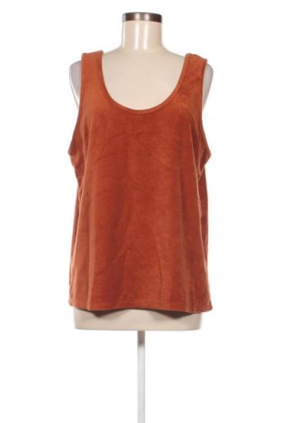 Γυναικείο αμάνικο μπλουζάκι Kiabi, Μέγεθος XL, Χρώμα Καφέ, Τιμή 3,25 €