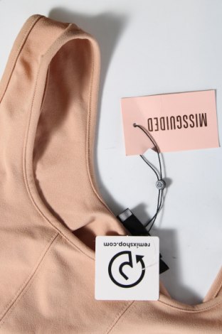Γυναικείο αμάνικο μπλουζάκι Missguided, Μέγεθος L, Χρώμα  Μπέζ, Τιμή 3,68 €