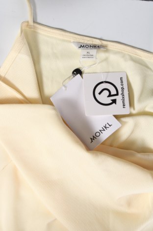 Γυναικείο αμάνικο μπλουζάκι Monki, Μέγεθος XL, Χρώμα Κίτρινο, Τιμή 3,52 €