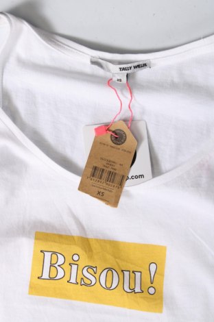 Damska koszulka na ramiączkach Tally Weijl, Rozmiar XS, Kolor Biały, Cena 27,43 zł