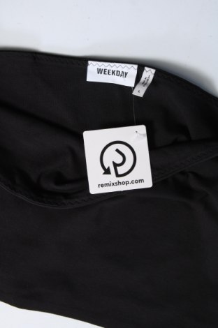 Γυναικείο αμάνικο μπλουζάκι Weekday, Μέγεθος L, Χρώμα Μαύρο, Τιμή 3,35 €