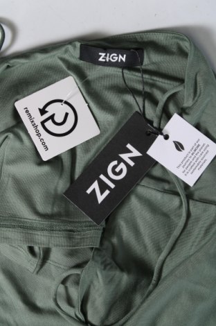 Γυναικείο αμάνικο μπλουζάκι Zign, Μέγεθος L, Χρώμα Πράσινο, Τιμή 3,74 €