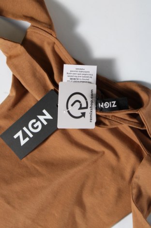 Γυναικείο αμάνικο μπλουζάκι Zign, Μέγεθος S, Χρώμα Καφέ, Τιμή 4,19 €