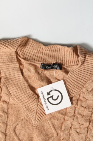Дамски пуловер, Размер M, Цвят Бежов, Цена 6,67 лв.
