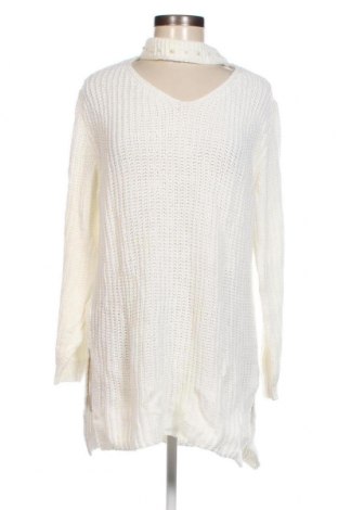 Дамски пуловер, Размер L, Цвят Бял, Цена 6,09 лв.